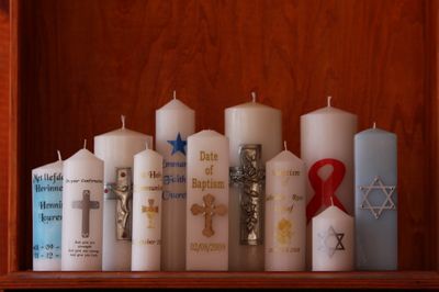 Religious Symbol Range Candles